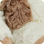 Load image into Gallery viewer, luscious scarves Warmies Fully Heatable Microvable Plush Toy .Cream and Biege Patch Puppy
