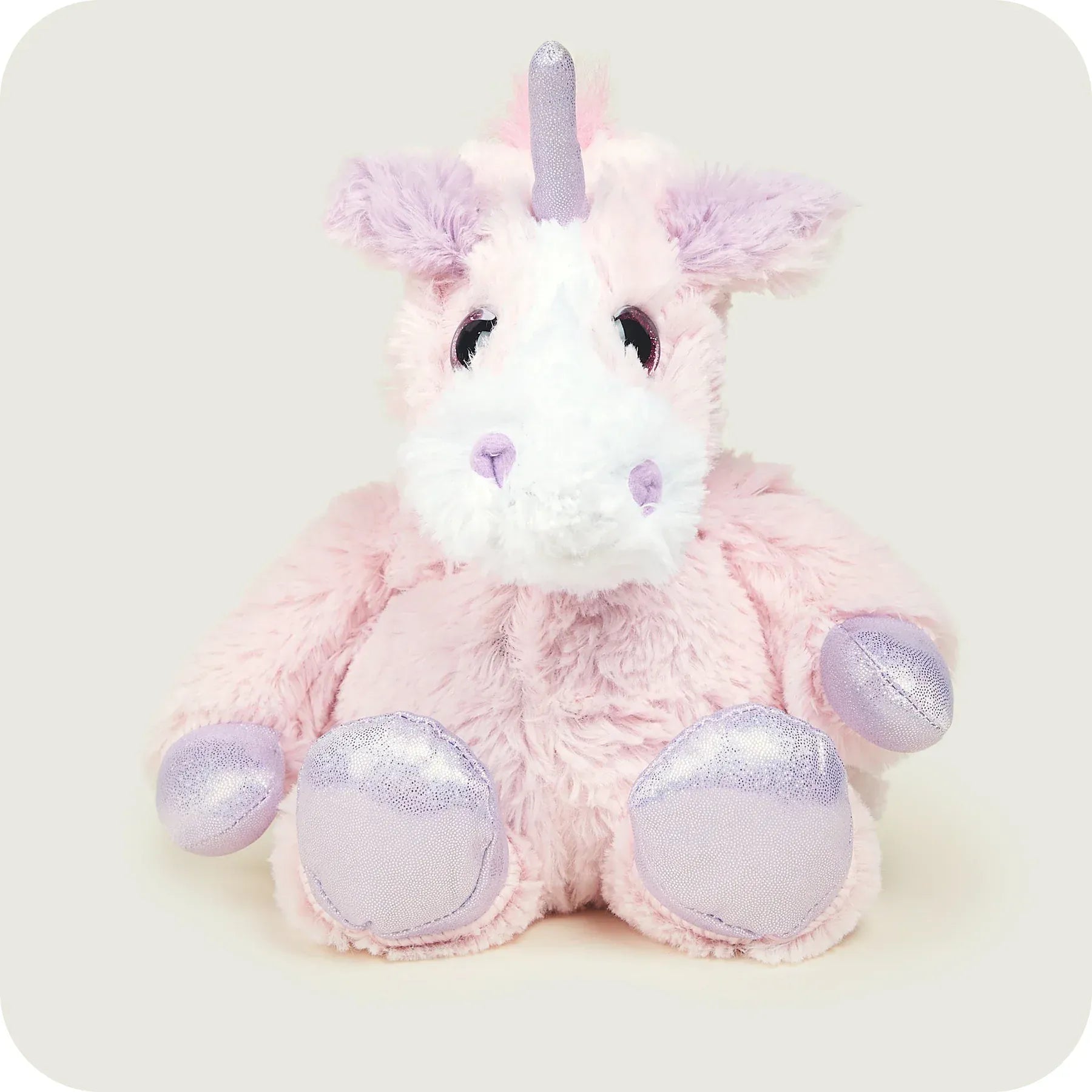 luscious scarves Warmies Fully Heatable Microvable Plush Toy Sparkly Pink Unicorn