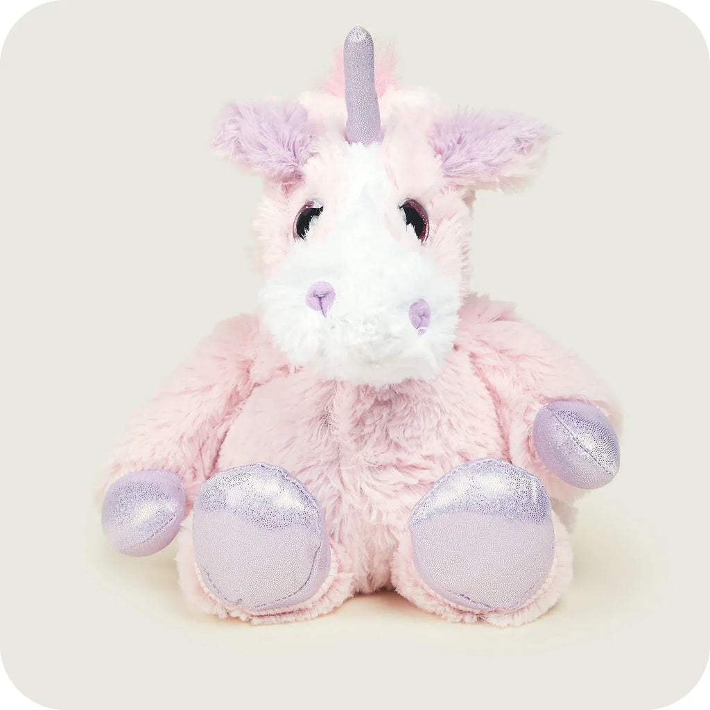 luscious scarves Warmies Fully Heatable Microvable Plush Toy Sparkly Pink Unicorn