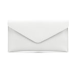 Load image into Gallery viewer, luscious scarves White Genuine Italian Leather Envelope Clutch Bag , 10 Colours Available
