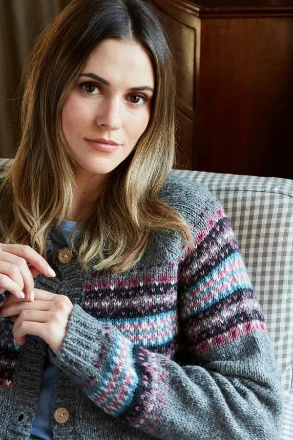 luscious scarves wool cardigan M Pachamama All Season Wharfdale Cardigan, Fair Trade, Handmade