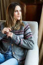 Load image into Gallery viewer, luscious scarves wool cardigan Pachamama All Season Wharfdale Cardigan, Fair Trade, Handmade
