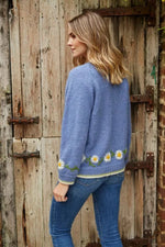 Load image into Gallery viewer, luscious scarves wool cardigan Pachamama Daisy Chain Cardigan, Handmade, Fairtrade .
