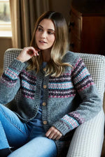 Load image into Gallery viewer, luscious scarves wool cardigan S Pachamama All Season Wharfdale Cardigan, Fair Trade, Handmade
