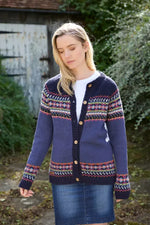Load image into Gallery viewer, luscious scarves wool cardigan S Pachamama Iona All Seasons Cardigan Denim Blue
