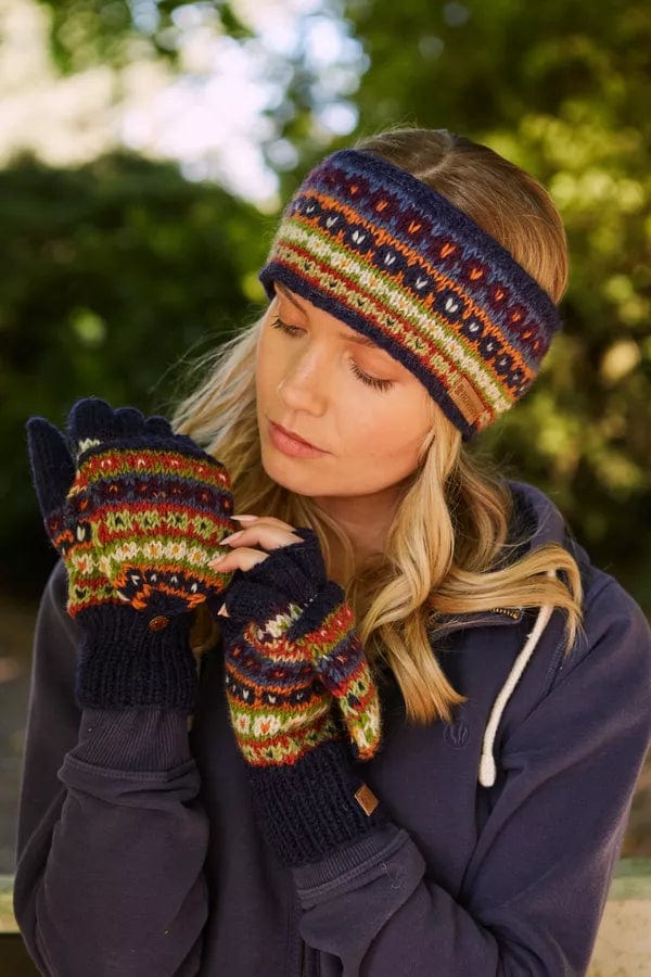 luscious scarves wool gloves Pachamama Colorado Glove Mitts , Handmade, Fairtrade.