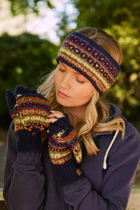 luscious scarves wool gloves Pachamama Colorado Glove Mitts , Handmade, Fairtrade.