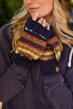 Load image into Gallery viewer, luscious scarves wool gloves Pachamama Colorado Glove Mitts , Handmade, Fairtrade.
