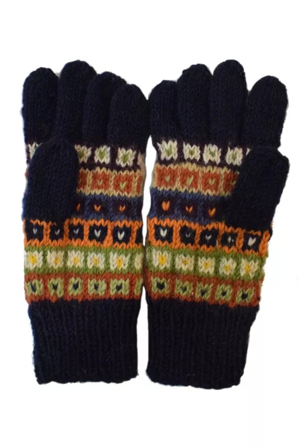 luscious scarves wool gloves Pachamama Colorado Gloves , Handmade, Fairtrade.