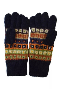 luscious scarves wool gloves Pachamama Colorado Gloves , Handmade, Fairtrade.