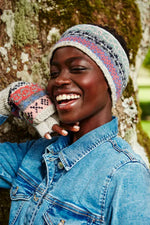 Load image into Gallery viewer, luscious scarves wool gloves Pachamama Ladies Classic Fairisle Glove Mitts, Oatmeal , Handknitted , Fairtrade
