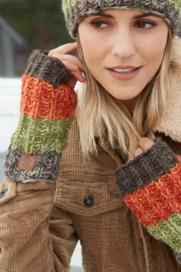 luscious scarves wool handwarmer Pachamama Cotopaxi Handwarmer,  Earth, Handmade, Fairtrade