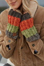 Load image into Gallery viewer, luscious scarves wool handwarmer Pachamama Cotopaxi Handwarmer,  Earth, Handmade, Fairtrade
