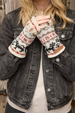 Load image into Gallery viewer, luscious scarves wool handwarmer Pachamama Ladies Crafty Cat Hand Warmers , Handknitted , Fairtrade
