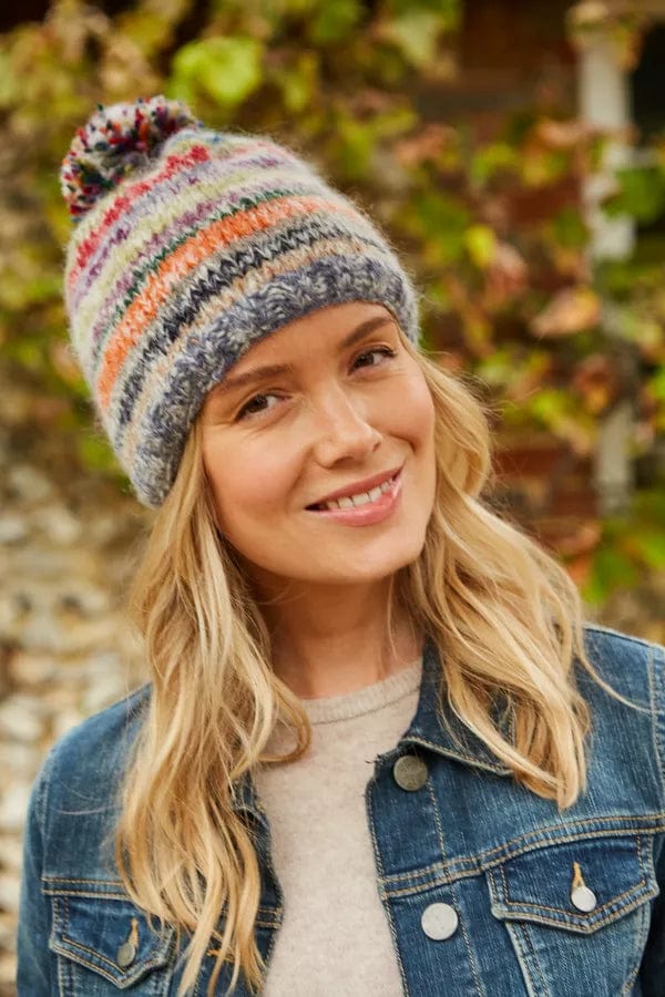 luscious scarves wool hat Pachamama Coroico Bobble Beanie , Handmade, Fairtrade