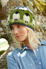 Load image into Gallery viewer, luscious scarves wool hat Pachamama Flock Of Sheep Beanie Fair Trade
