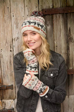 Load image into Gallery viewer, luscious scarves wool hat Pachamama Ladies Crafty Cat Bobble Beanie , Handknitted , Fairtrade
