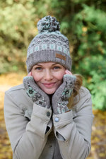 Load image into Gallery viewer, luscious scarves wool hat Pachamama Loch Fyne (Merino) Roll Back Beanie Green
