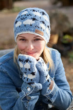 Load image into Gallery viewer, luscious scarves wool hat Pachamama Sheep (Merino) Beanie Blue
