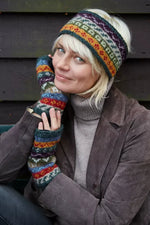 Load image into Gallery viewer, luscious scarves wool head band Pachamama Elveden Headband , Handknitted , Fairtrade

