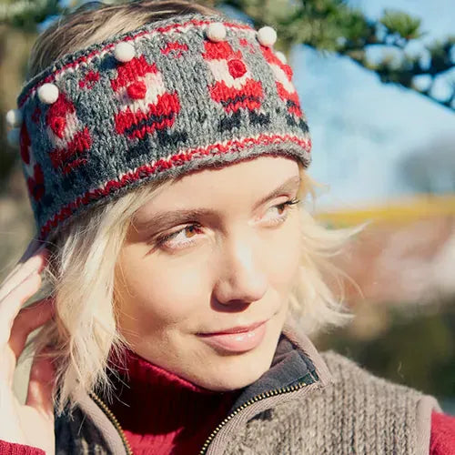 luscious scarves wool head band Pachamama Hand Knitted Sanya Headband , Fairtrade