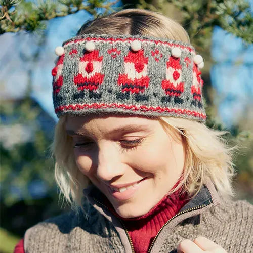 luscious scarves wool head band Pachamama Hand Knitted Sanya Headband , Fairtrade