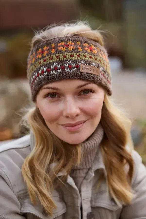 luscious scarves wool head band Pachamama Inveraray (Merino) Headband Earth