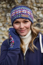 Load image into Gallery viewer, luscious scarves wool head band Pachamama Killarney (Merino) Headband Denim
