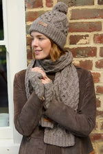 Load image into Gallery viewer, luscious scarves wool head band Pachamama Sheep (Merino) Bobble Beanie Mushroom
