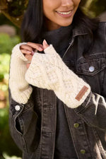 Load image into Gallery viewer, luscious scarves wool head band Pachamama Sheep (Merino) Handwarmers Cream
