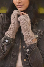 Load image into Gallery viewer, luscious scarves wool head band Pachamama Sheep (Merino) Handwarmers Mushroom
