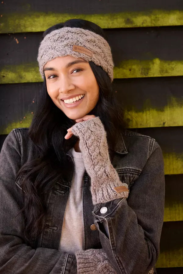 luscious scarves wool head band Pachamama Sheep (Merino) Headband Mushroom