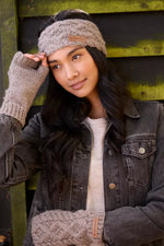 Load image into Gallery viewer, luscious scarves wool head band Pachamama Sheep (Merino) Headband Mushroom
