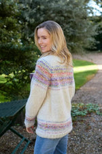 Load image into Gallery viewer, luscious scarves wool jumpers Pachamama Arundel Sweater Oatmeal Hand Knitted , Fair Trade.
