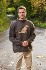 Load image into Gallery viewer, luscious scarves wool jumpers Pachamama Labrador Dog Unisex Sweater Jumper, Handmade, Fairtrade
