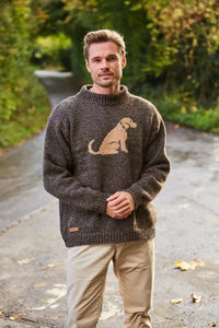 luscious scarves wool jumpers Pachamama Labrador Dog Unisex Sweater Jumper, Handmade, Fairtrade