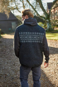 luscious scarves wool jumpers Pachamama Men's New Forest Bodywarmer Charcoal Grey , Handmade, Fairtrade