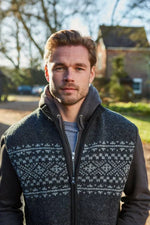 Load image into Gallery viewer, luscious scarves wool jumpers Pachamama Men&#39;s New Forest Bodywarmer Charcoal Grey , Handmade, Fairtrade

