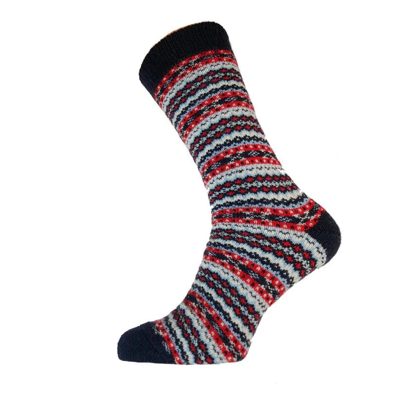 luscious scarves wool socks Gemjar Formally Joya, men’s Grey and red wool blend socks