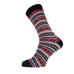 Load image into Gallery viewer, luscious scarves wool socks Gemjar Formally Joya, men’s Grey and red wool blend socks
