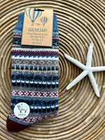 Load image into Gallery viewer, luscious scarves wool socks Gemjar Formally Joya, Men&#39;s Multi coloured wool blend socks
