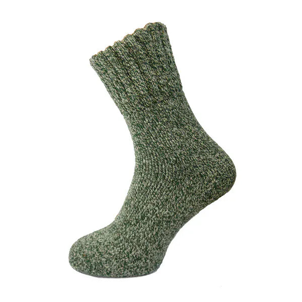 luscious scarves wool socks Gemjar formally known as Joya, Green Thick Wool Blend Mens Socks with a Ribbed Cuff MWS205