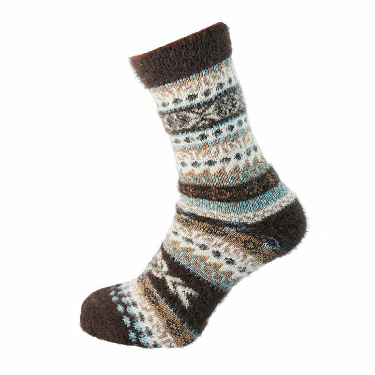 luscious scarves wool socks Joya Multi Coloured Scandi Wool Blend Men's Socks MWS172