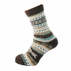 luscious scarves wool socks Joya Multi Coloured Scandi Wool Blend Men's Socks MWS172
