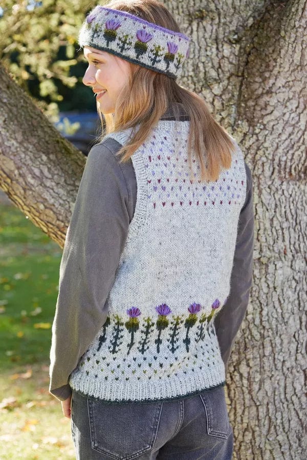 luscious scarves wool tank top Pachamama Thistle Tank Top , Hand Knitted, Fairtrade