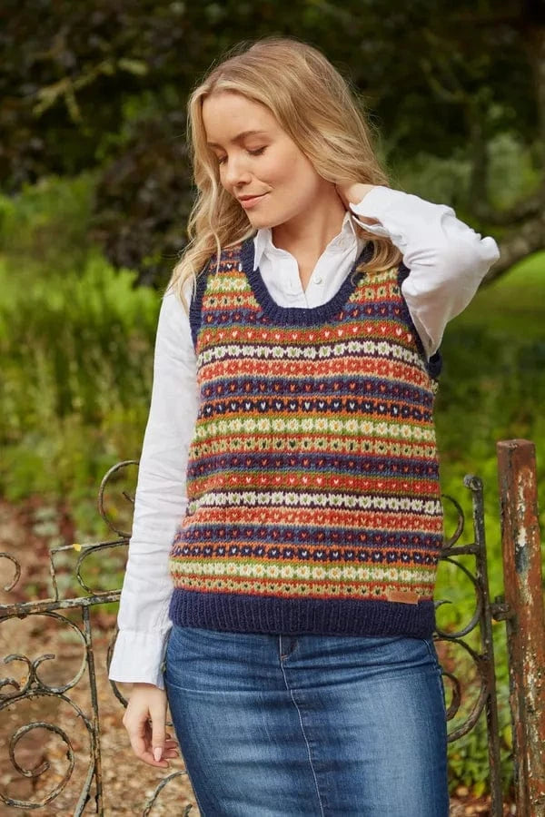 luscious scarves wool tank top S Pachamama Colorado Tank Top, Handmade , Fairtrade