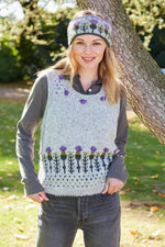 Load image into Gallery viewer, luscious scarves wool tank top S Pachamama Thistle Tank Top , Hand Knitted, Fairtrade
