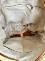 Load image into Gallery viewer, luscious scarves Woven Shoulder Bag with Tassel and Bead .

