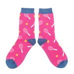 Load image into Gallery viewer, lusciousscarves Apparel &amp; Accessories Miss Sparrow Tennis Bamboo Socks, Ladies Pink
