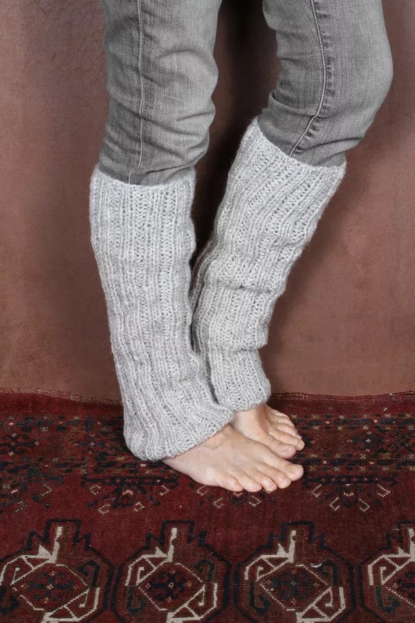lusciousscarves Apparel & Accessories Pachamama Chamonix Leg warmers. Oatmeal.